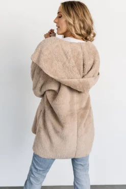 New Baltic Born Melrose Teddy Jacket | Taupe