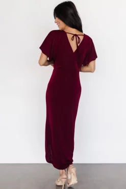 Online Baltic Born Mercy Midi Dress | Burgundy