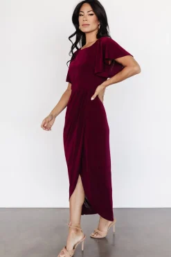 Online Baltic Born Mercy Midi Dress | Burgundy