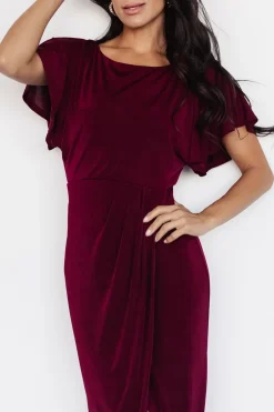 Online Baltic Born Mercy Midi Dress | Burgundy