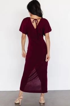 Online Baltic Born Mercy Midi Dress | Burgundy