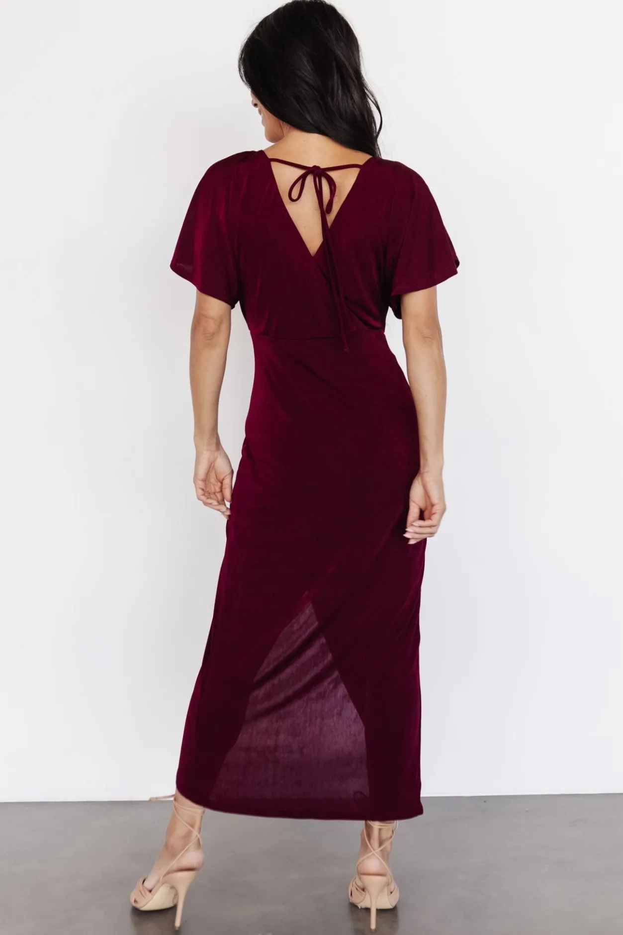 Online Baltic Born Mercy Midi Dress | Burgundy