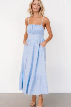 Clearance Baltic Born Mikayla Textured Tank Dress | Light Blue LightBlue