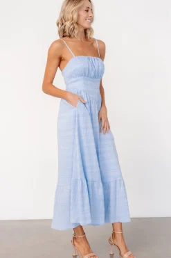 Clearance Baltic Born Mikayla Textured Tank Dress | Light Blue LightBlue