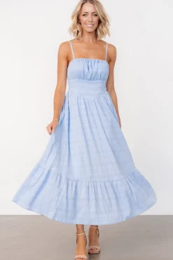 Clearance Baltic Born Mikayla Textured Tank Dress | Light Blue LightBlue