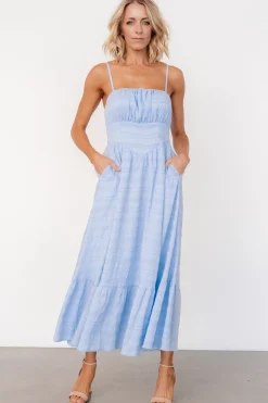 Clearance Baltic Born Mikayla Textured Tank Dress | Light Blue LightBlue