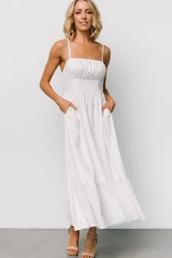 Online Baltic Born Mikayla Textured Tank Dress | Off White OffWhite