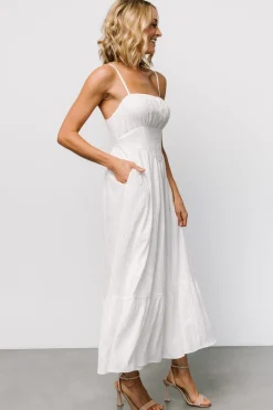 Online Baltic Born Mikayla Textured Tank Dress | Off White OffWhite
