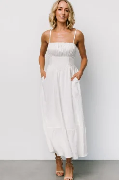 Online Baltic Born Mikayla Textured Tank Dress | Off White OffWhite