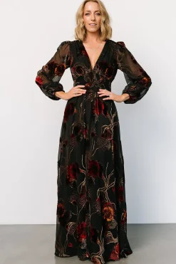 Fashion Baltic Born Mikla Maxi Dress | Black Multi BlackMulti