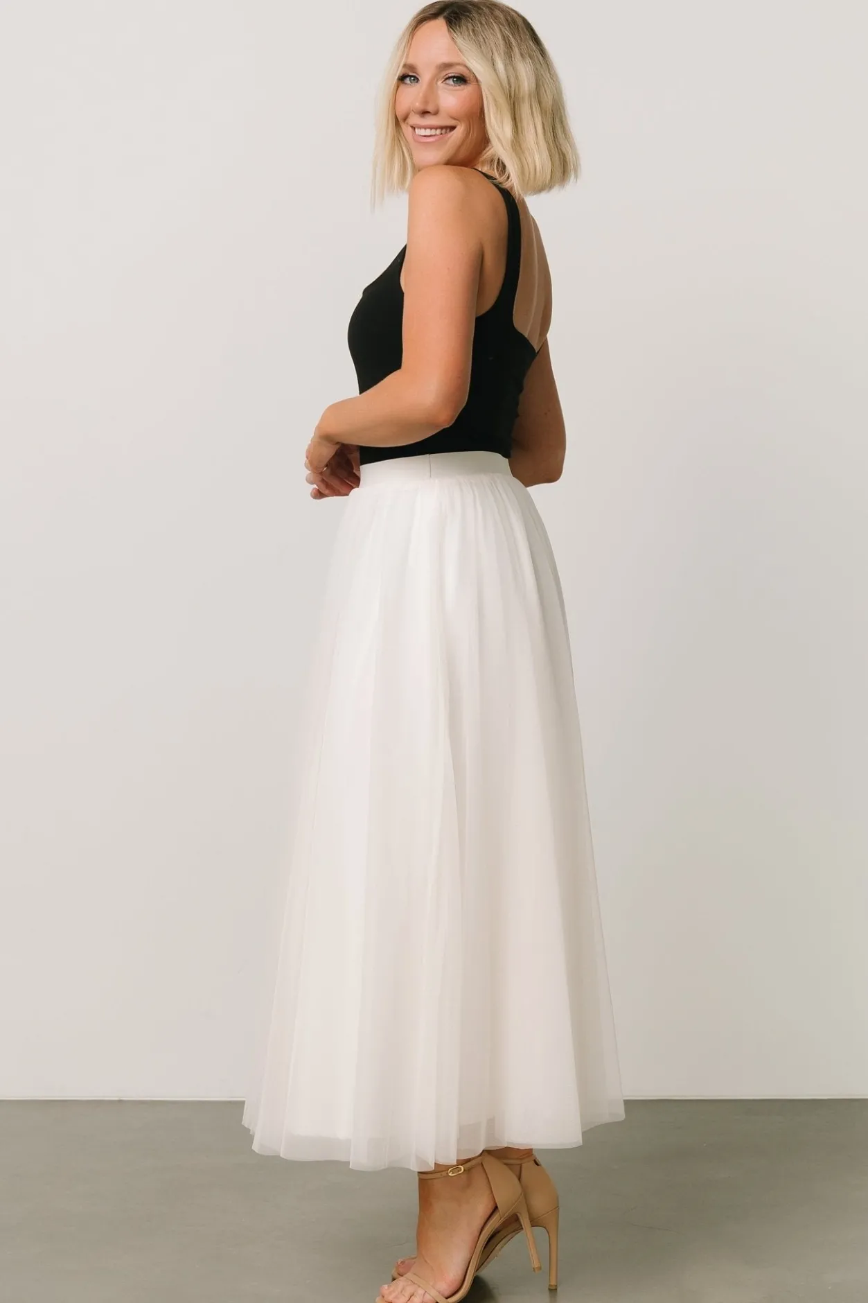 Hot Baltic Born Mila Tulle Skirt | Cream