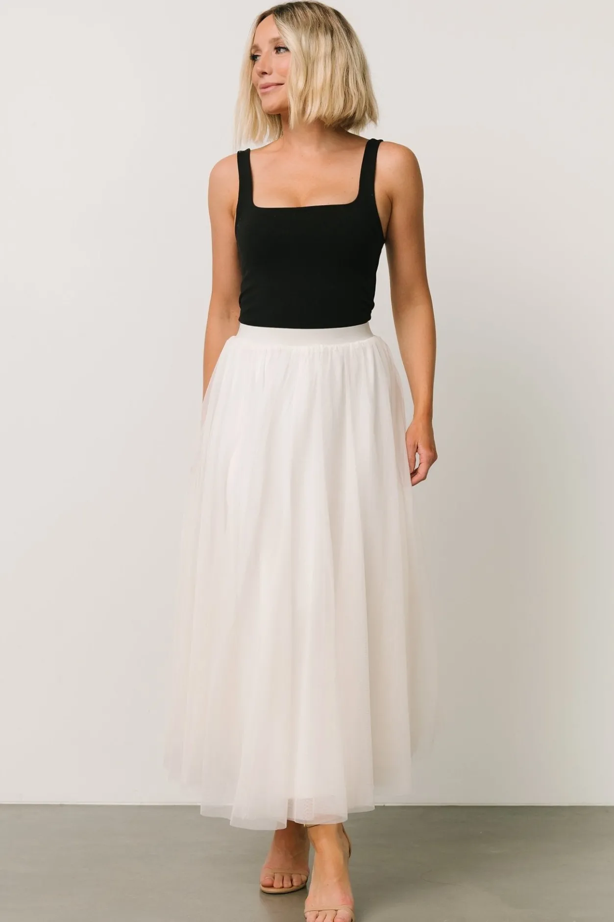 Hot Baltic Born Mila Tulle Skirt | Cream