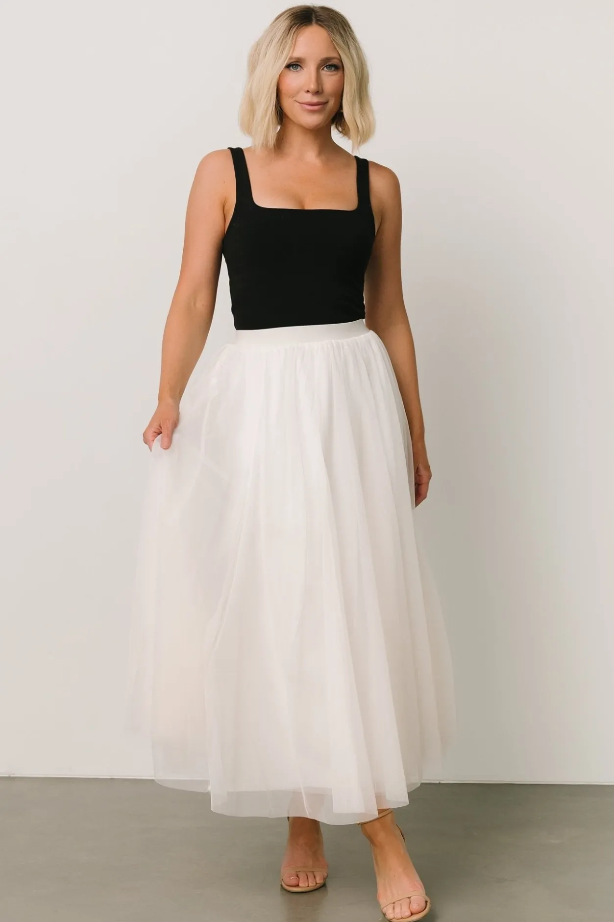 Hot Baltic Born Mila Tulle Skirt | Cream