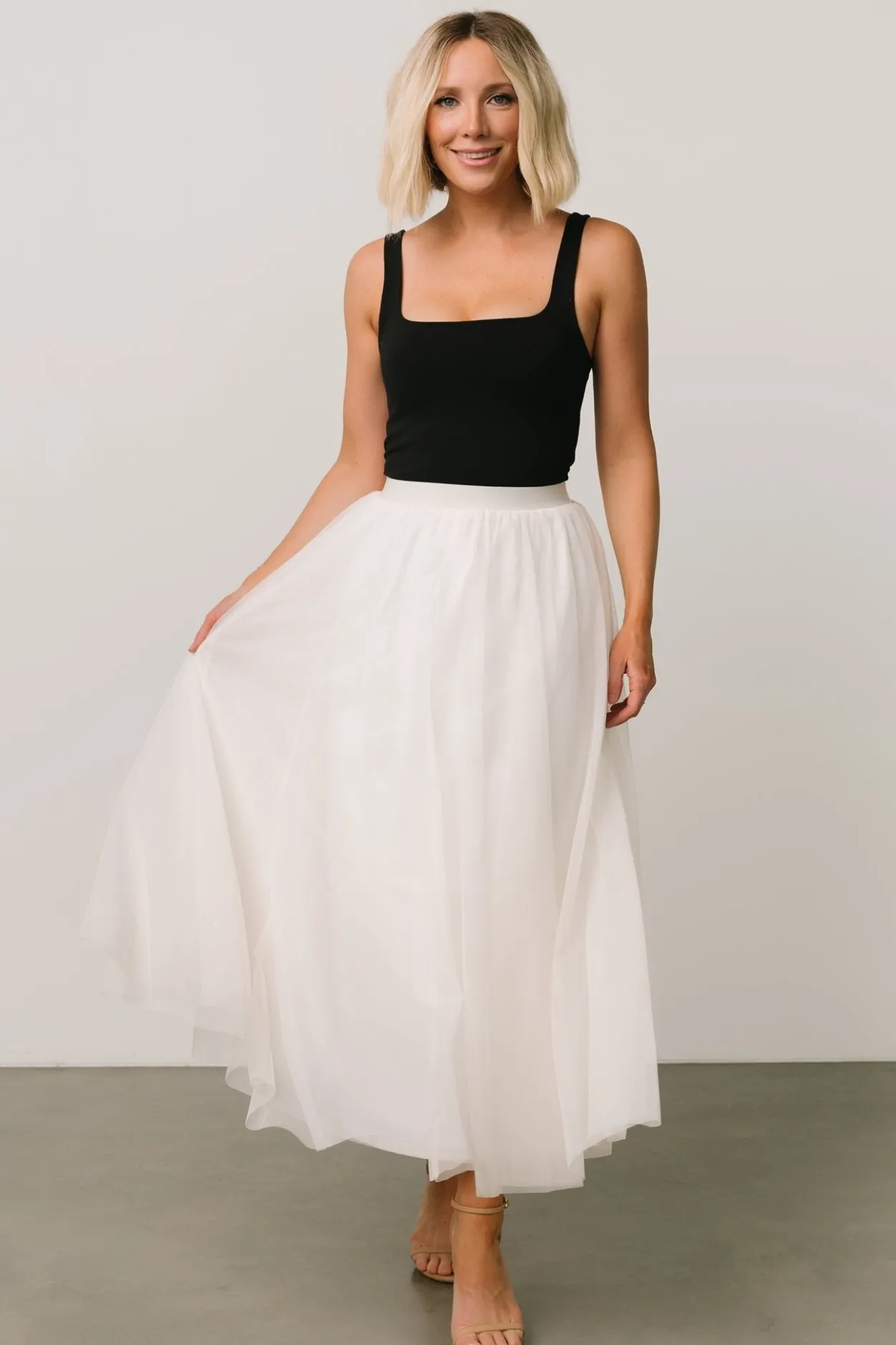 Hot Baltic Born Mila Tulle Skirt | Cream