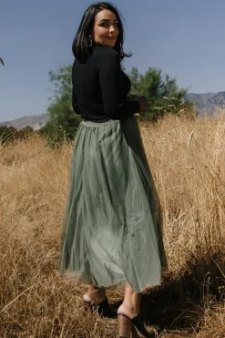 Best Baltic Born Mila Tulle Skirt | Dark Sage DarkSage