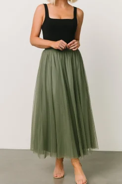 Best Baltic Born Mila Tulle Skirt | Dark Sage DarkSage