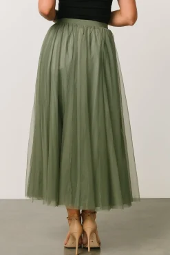 Best Baltic Born Mila Tulle Skirt | Dark Sage DarkSage