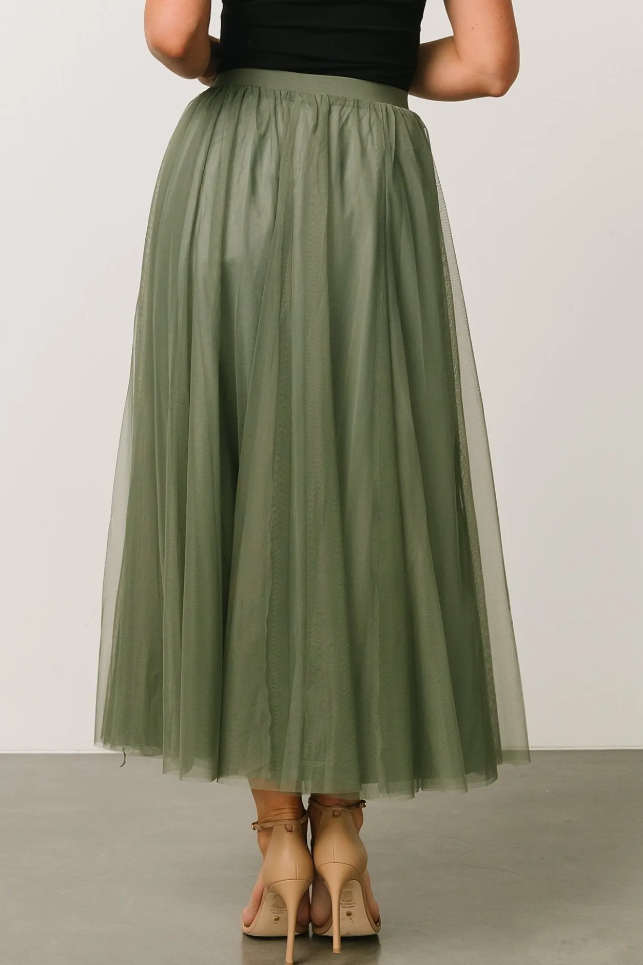 Best Baltic Born Mila Tulle Skirt | Dark Sage DarkSage
