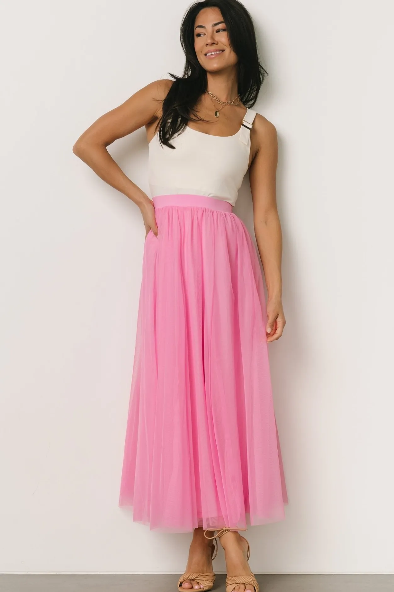 Discount Baltic Born Mila Tulle Skirt | Taffy Pink TaffyPink