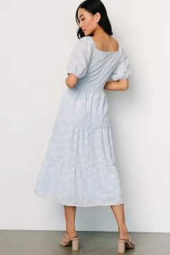 Fashion Baltic Born Mildred Embroidered Midi Dress | Light Blue LightBlue