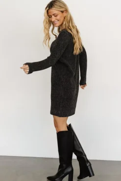 Hot Baltic Born Miller Sweater Dress | Charcoal Black CharcoalBlack