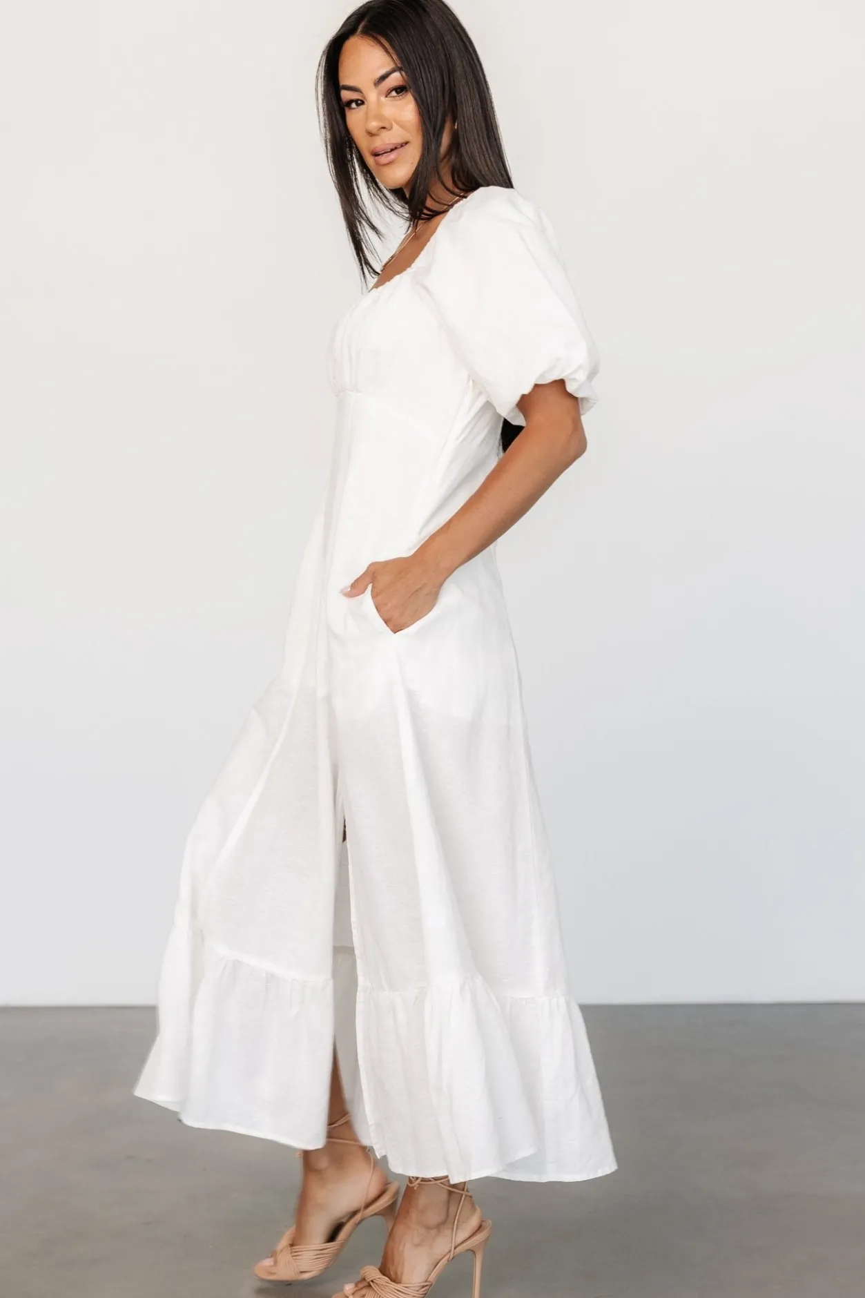 Hot Baltic Born Millie Linen Dress | Off White OffWhite