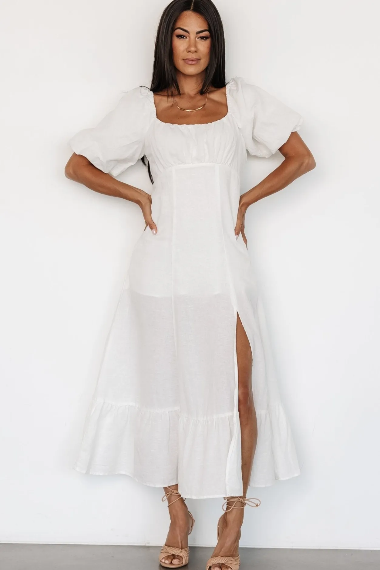 Hot Baltic Born Millie Linen Dress | Off White OffWhite