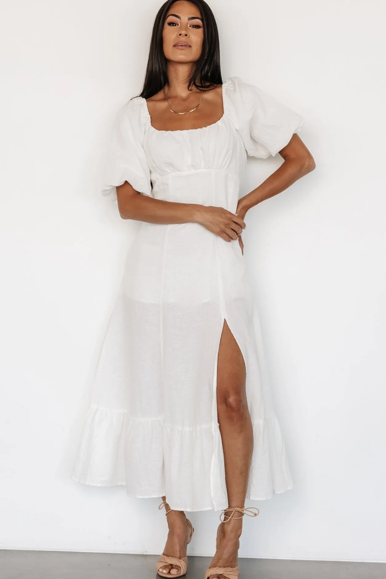 Hot Baltic Born Millie Linen Dress | Off White OffWhite