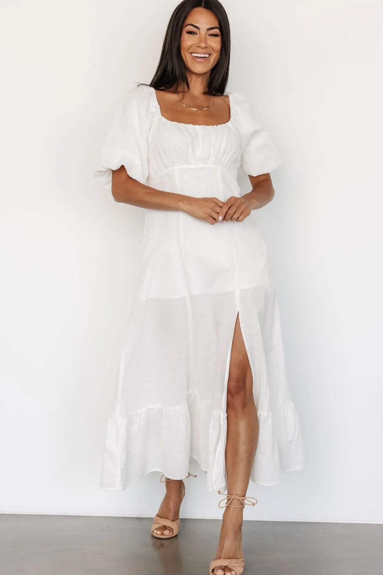 Hot Baltic Born Millie Linen Dress | Off White OffWhite