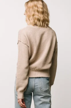 Outlet Baltic Born Milo Waffle Knit Cardigan | Natural