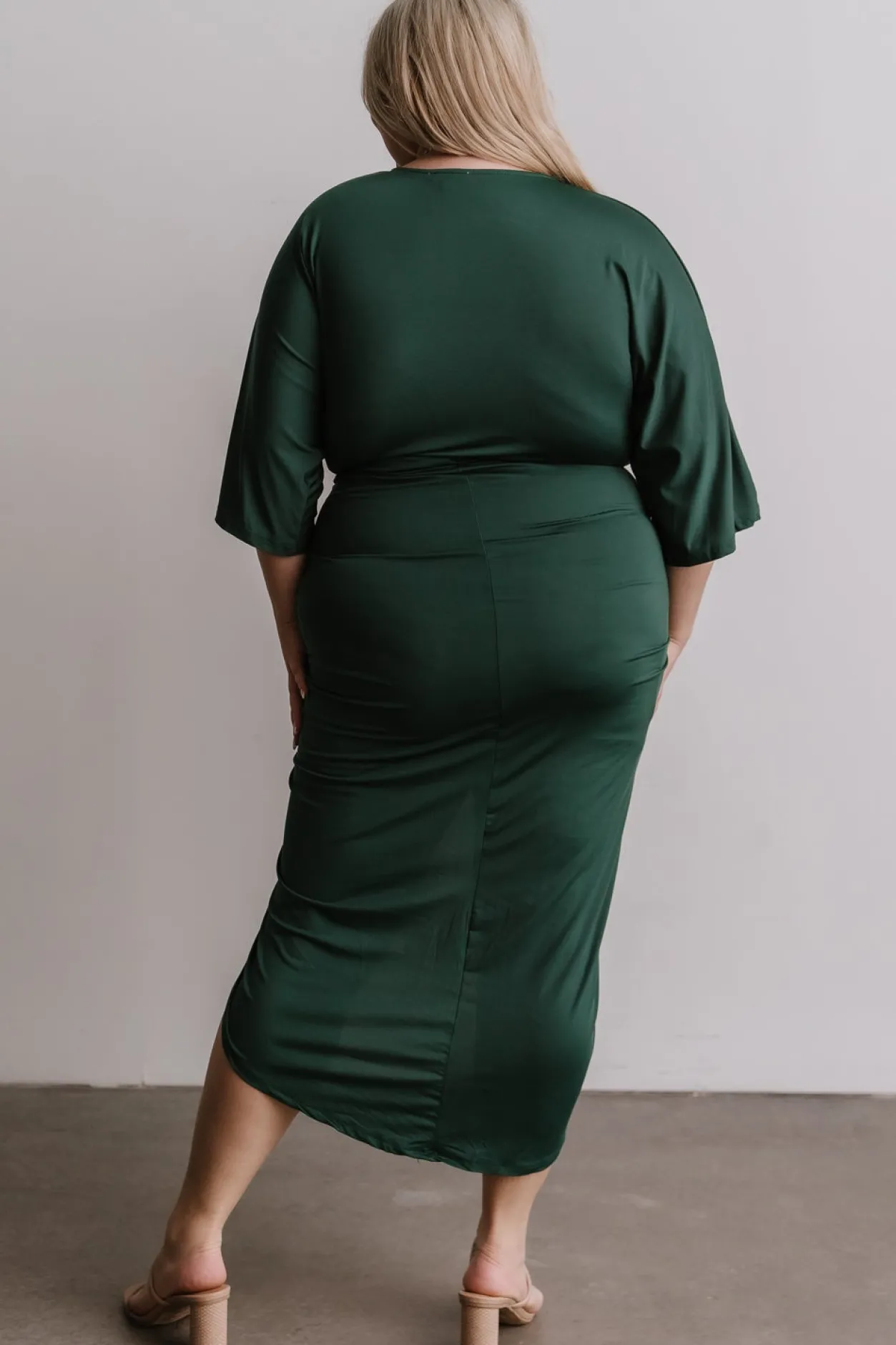 Clearance Baltic Born Mimi Midi Dress | Hunter Green HunterGreen