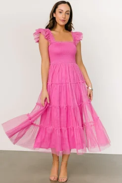 Best Baltic Born Mindi Tulle Midi Dress | Pink