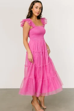Best Baltic Born Mindi Tulle Midi Dress | Pink