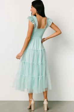 Clearance Baltic Born Mindi Tulle Midi Dress | Sea Blue SeaBlue