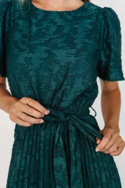 Discount Baltic Born Mindy Pleated Dress | Emerald