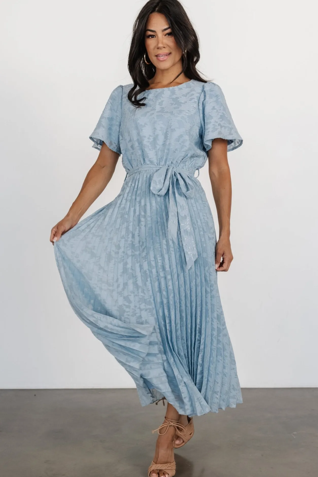 Sale Baltic Born Mindy Pleated Dress | Light Blue LightBlue