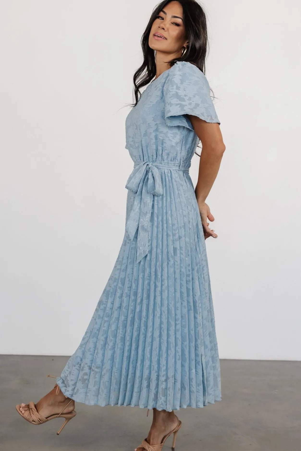 Sale Baltic Born Mindy Pleated Dress | Light Blue LightBlue
