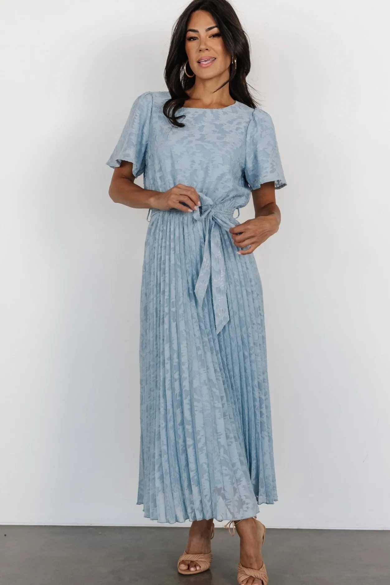 Sale Baltic Born Mindy Pleated Dress | Light Blue LightBlue
