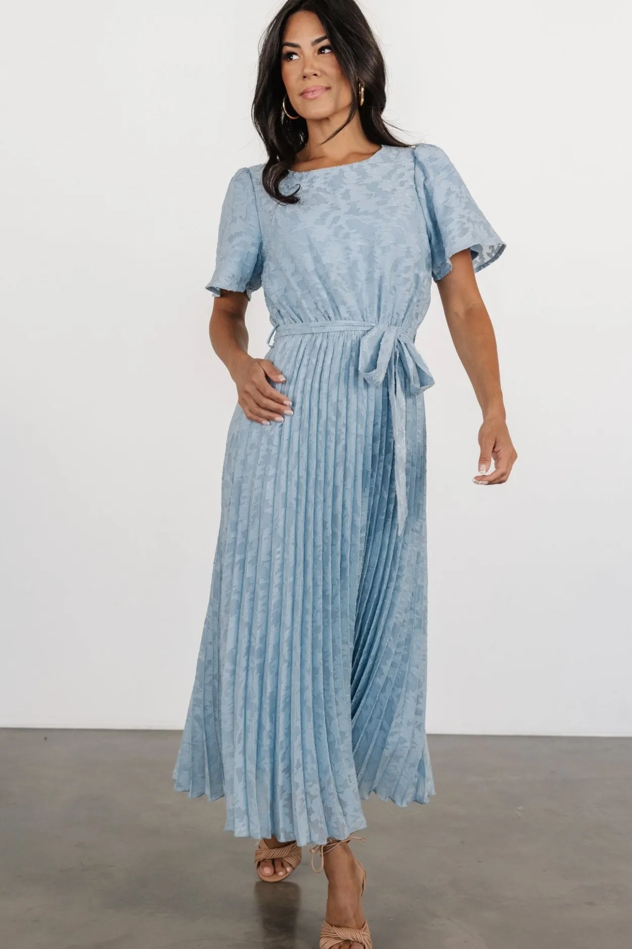 Sale Baltic Born Mindy Pleated Dress | Light Blue LightBlue