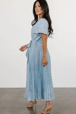 Sale Baltic Born Mindy Pleated Dress | Light Blue LightBlue
