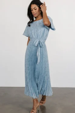 Sale Baltic Born Mindy Pleated Dress | Light Blue LightBlue