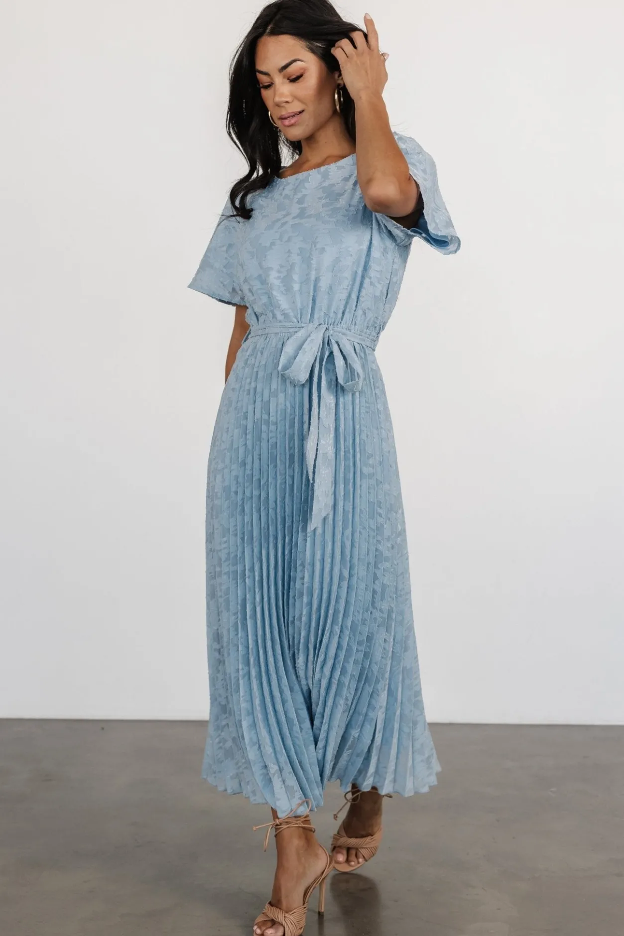 Sale Baltic Born Mindy Pleated Dress | Light Blue LightBlue