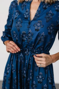 Best Baltic Born Mira Midi Dress | Deep Blue Print DeepBluePrint
