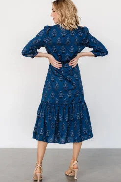 Best Baltic Born Mira Midi Dress | Deep Blue Print DeepBluePrint