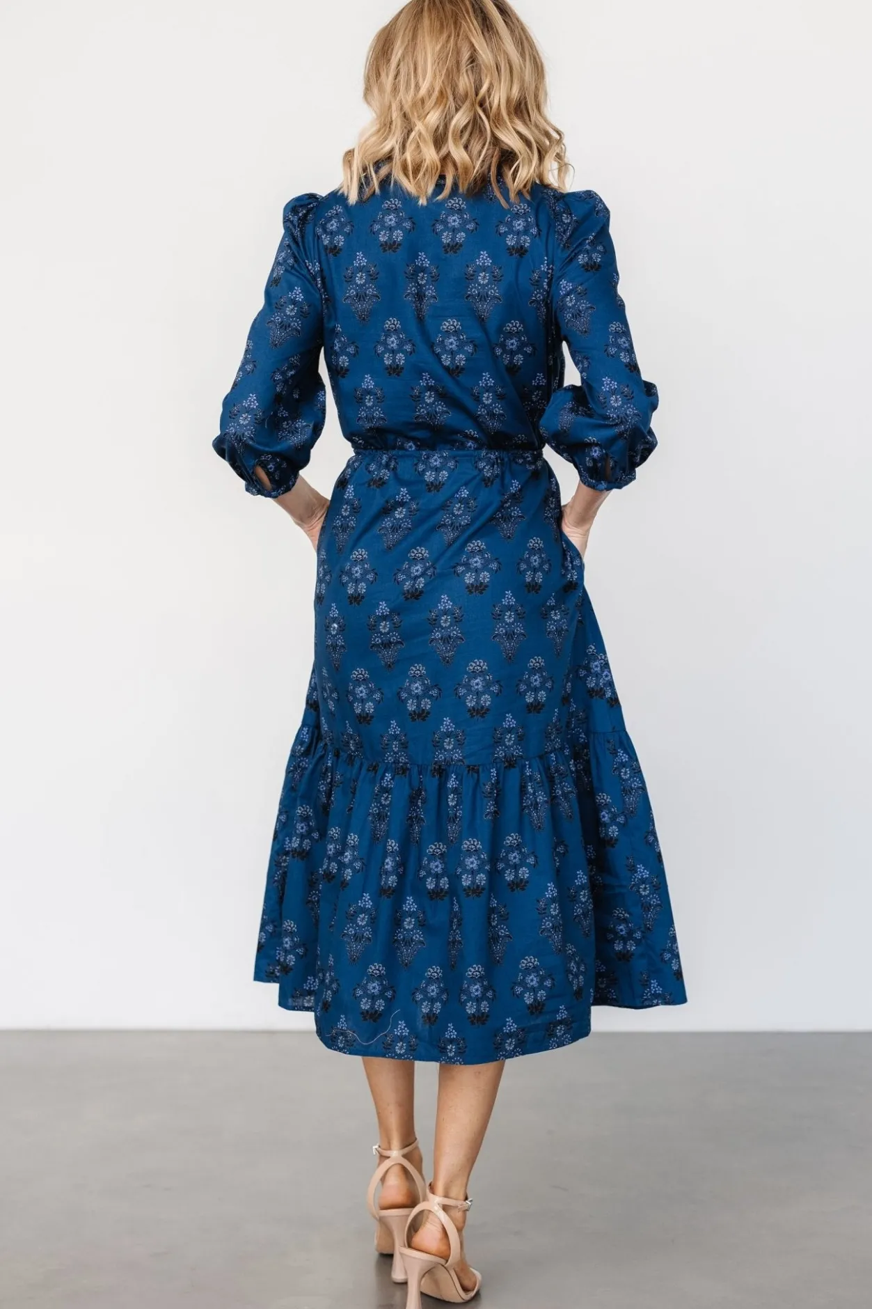 Best Baltic Born Mira Midi Dress | Deep Blue Print DeepBluePrint