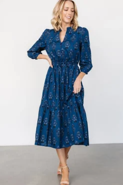 Best Baltic Born Mira Midi Dress | Deep Blue Print DeepBluePrint