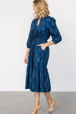 Best Baltic Born Mira Midi Dress | Deep Blue Print DeepBluePrint