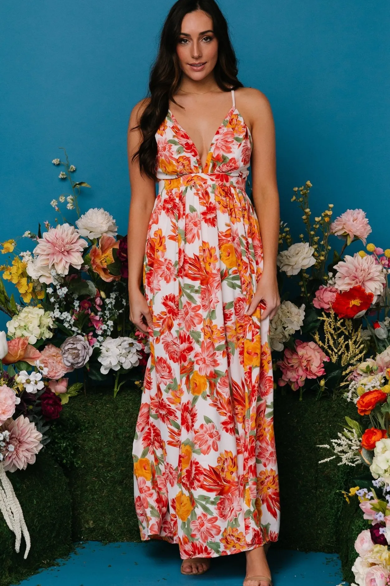 New Baltic Born Miramar Maxi Dress | Off White Floral OffWhiteFloral