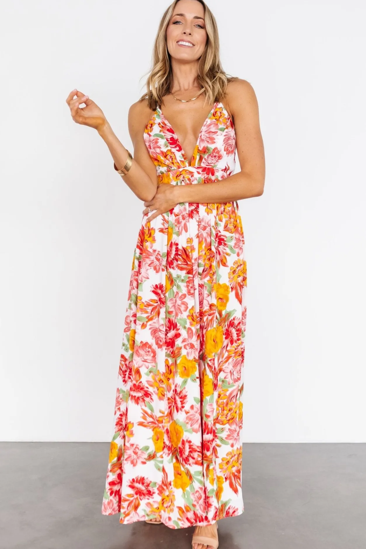 New Baltic Born Miramar Maxi Dress | Off White Floral OffWhiteFloral