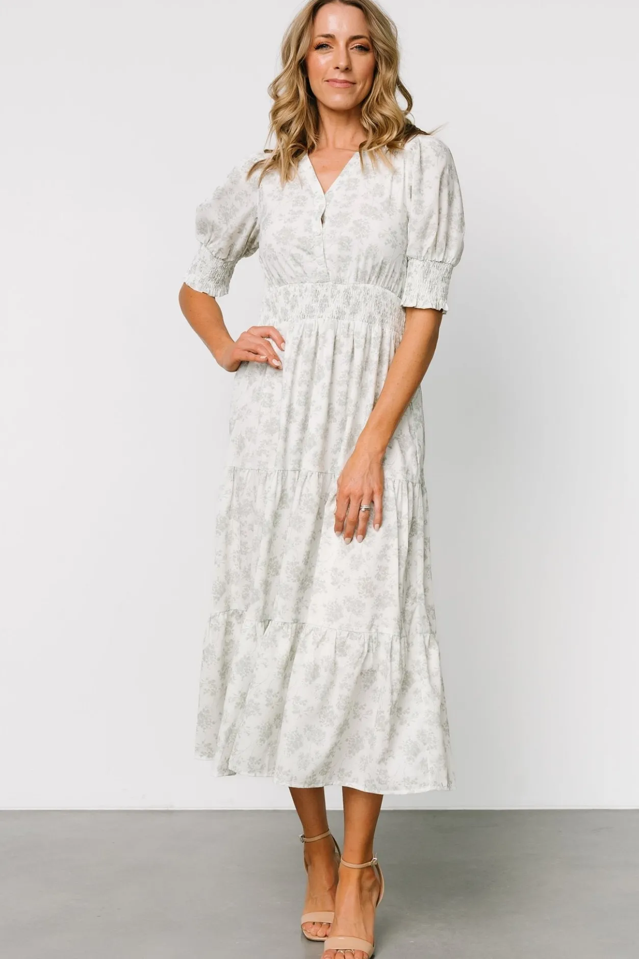 Best Baltic Born Miriam Midi Dress | Light Sage Floral LightSageFloral